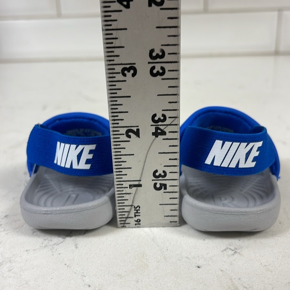 Nike Toddlers Kawa Slides Size 2C, Blue, BV1094-400 New - Picture 3 of 16
